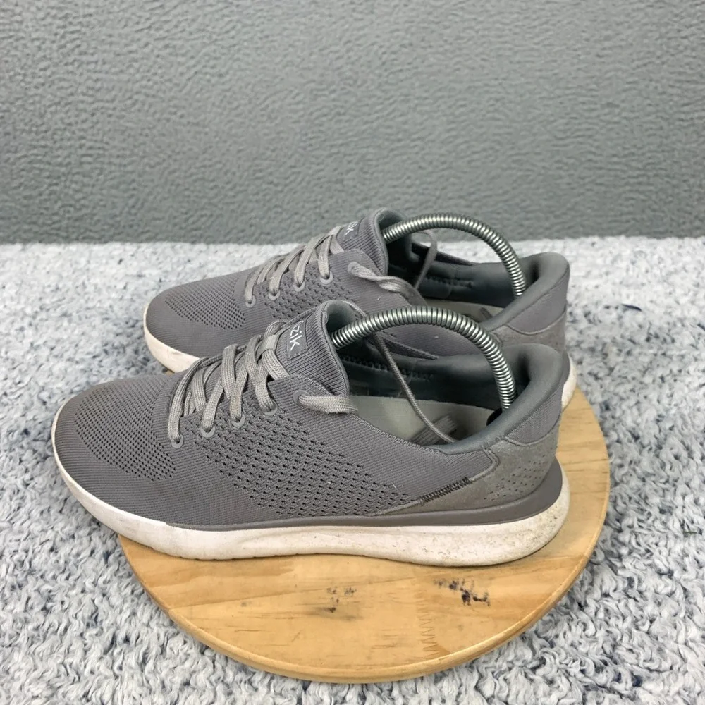 Kizik Lima Sneakers Mens 8.5 Wide Womens 10 Wide Gray Hands‎ Free Knit Shoes